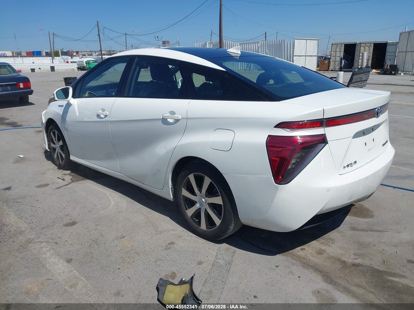 2017 Toyota Mirai VIN JTDBVRBD9HA001474 IAAI salvage auction — LEFT FRONT, Clear (Arizona), sold $350 on 2026-07-15 (photo 3)