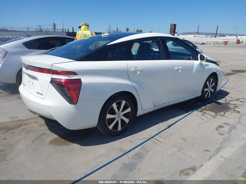 2017 Toyota Mirai VIN JTDBVRBD9HA001474 IAAI salvage auction — LEFT FRONT, Clear (Arizona), sold $350 on 2026-07-15 (photo 4)