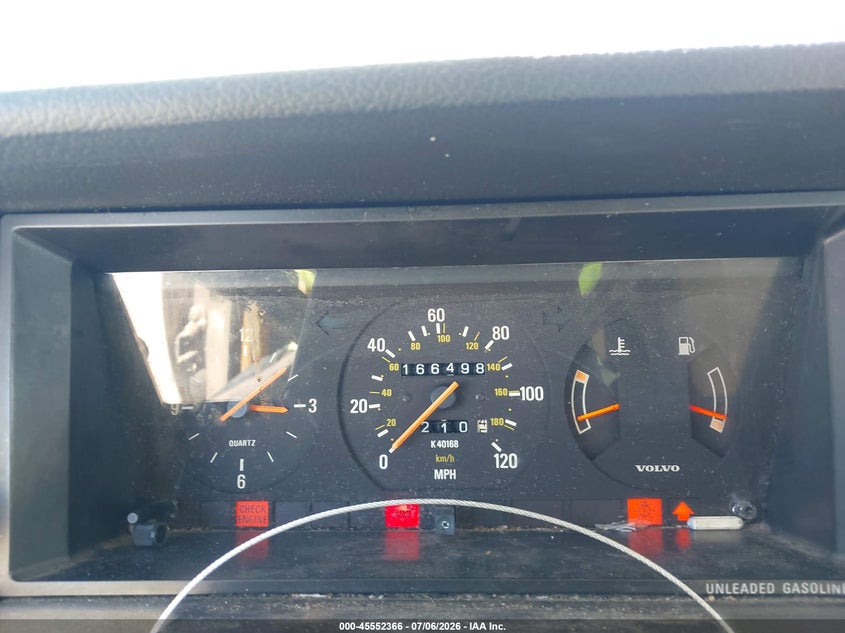 1993 Volvo 240 VIN YV1AS8314P1489969 IAAI salvage auction — NORMAL WEAR, Clear - Dealer Only (California), sold $300 on 2026-07-16 (photo 7)