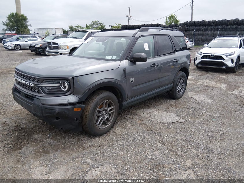 2025 Ford Bronco sport VIN 3FMCR9BN7SRE45947 IAAI salvage auction — LEFT FRONT, Clear (New York), sold $16,375 on 2026-07-31 (photo 2)