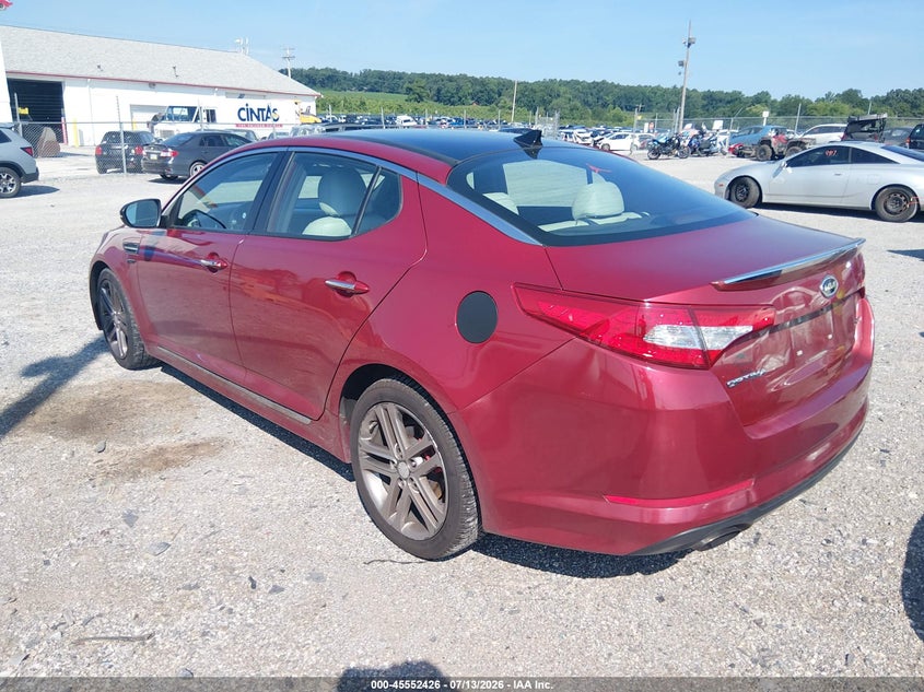 2013 Kia Optima VIN 5XXGR4A68DG122429 IAAI salvage auction — SIDE, Salvage Title, sold $450 on 2026-07-22 (photo 3)