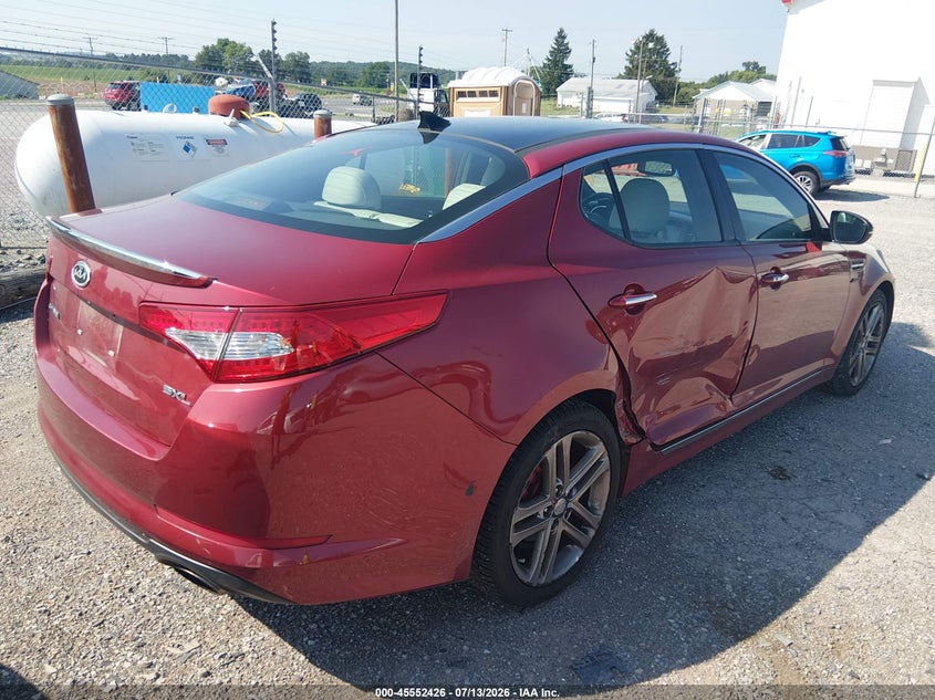 2013 Kia Optima VIN 5XXGR4A68DG122429 IAAI salvage auction — SIDE, Salvage Title, sold $450 on 2026-07-22 (photo 4)
