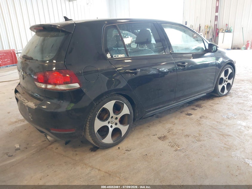 2013 Volkswagen Gti VIN WVWGD7AJ3DW126410 IAAI salvage auction — NORMAL WEAR, Clear (Michigan), sold $375 on 2026-07-28 (photo 4)