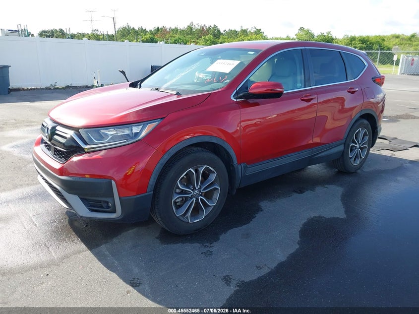 2022 Honda Cr-v VIN 7FARW1H83NE022111 IAAI salvage auction — RIGHT REAR, Certificate Of Destruction (Florida), sold $6,300 on 2026-07-29 (photo 2)