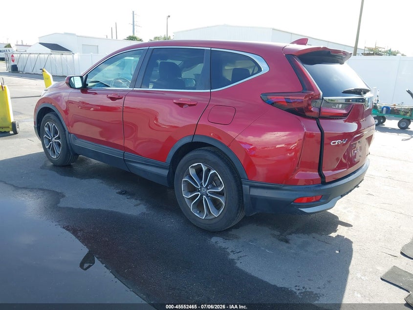 2022 Honda Cr-v VIN 7FARW1H83NE022111 IAAI salvage auction — RIGHT REAR, Certificate Of Destruction (Florida), sold $6,300 on 2026-07-29 (photo 3)