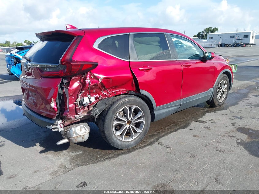 2022 Honda Cr-v VIN 7FARW1H83NE022111 IAAI salvage auction — RIGHT REAR, Certificate Of Destruction (Florida), sold $6,300 on 2026-07-29 (photo 4)