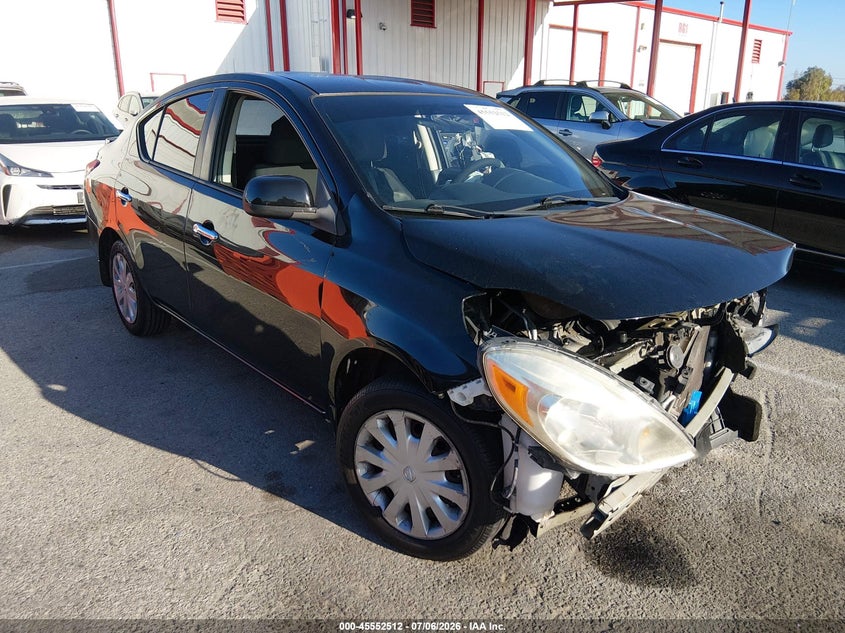2013 Nissan Versa VIN 3N1CN7APXDL887699 IAAI salvage auction — FRONT END, Salvage (California), sold $300 on 2026-07-17 (photo 1)