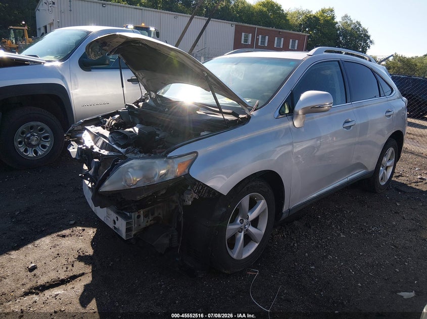 2010 Lexus Rx 350 VIN 2T2BK1BA5AC007804 IAAI salvage auction — FRONT END, Salvage (Massachusetts), sold $3,700 on 2026-08-22 (photo 2)