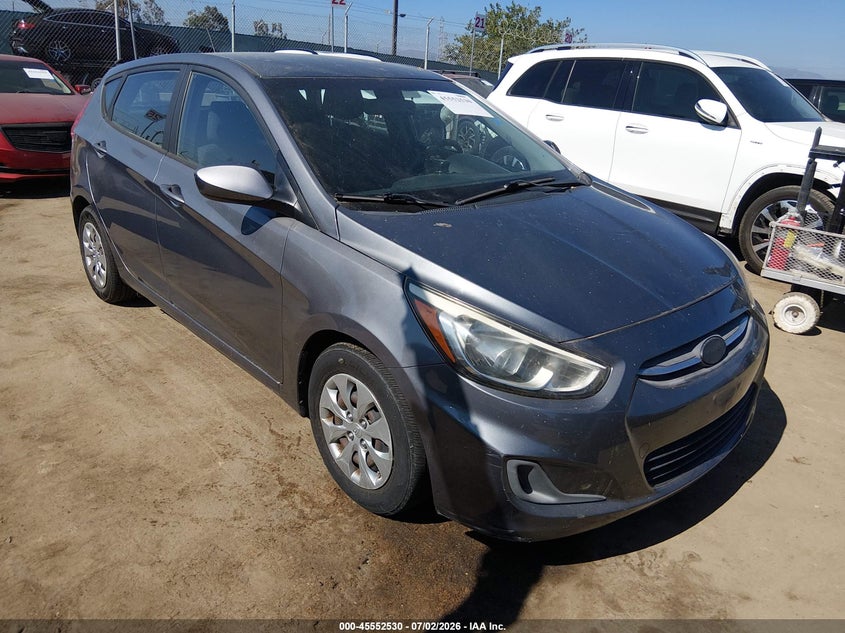 2017 Hyundai Accent VIN KMHCT5AE5HU316019 IAAI salvage auction — NORMAL WEAR, Clear - Dealer Only (California), sold $775 on 2026-07-09 (photo 1)