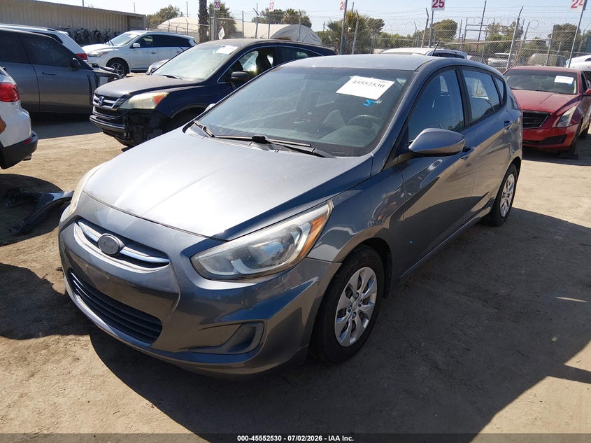 2017 Hyundai Accent VIN KMHCT5AE5HU316019 IAAI salvage auction — NORMAL WEAR, Clear - Dealer Only (California), sold $775 on 2026-07-09 (photo 2)