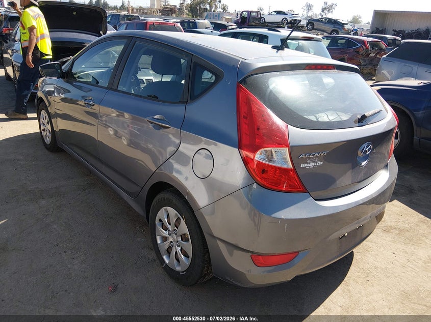 2017 Hyundai Accent VIN KMHCT5AE5HU316019 IAAI salvage auction — NORMAL WEAR, Clear - Dealer Only (California), sold $775 on 2026-07-09 (photo 3)