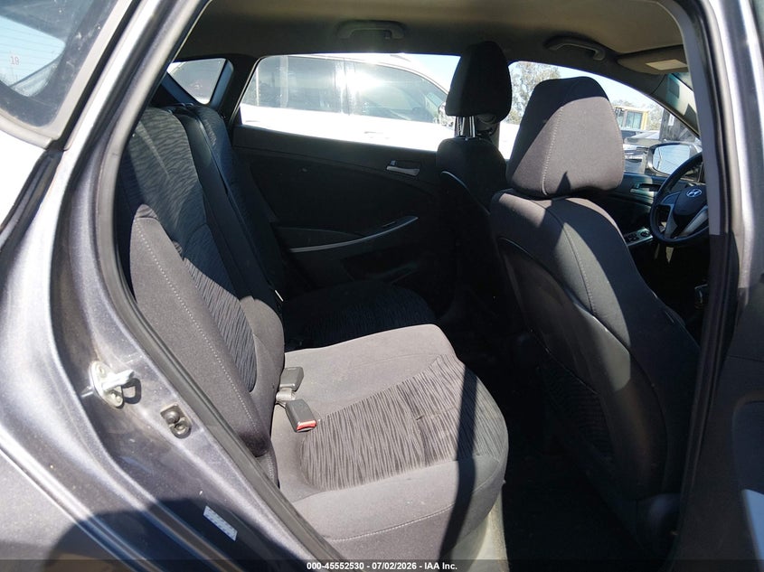 2017 Hyundai Accent VIN KMHCT5AE5HU316019 IAAI salvage auction — NORMAL WEAR, Clear - Dealer Only (California), sold $775 on 2026-07-09 (photo 8)