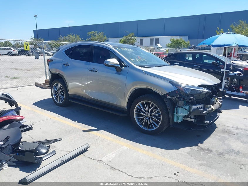 2022 Lexus Nx VIN JTJHKCEZ8N2003047 IAAI salvage auction — FRONT & REAR, Salvage Title, sold $24,700 on 2026-07-19 (photo 1)