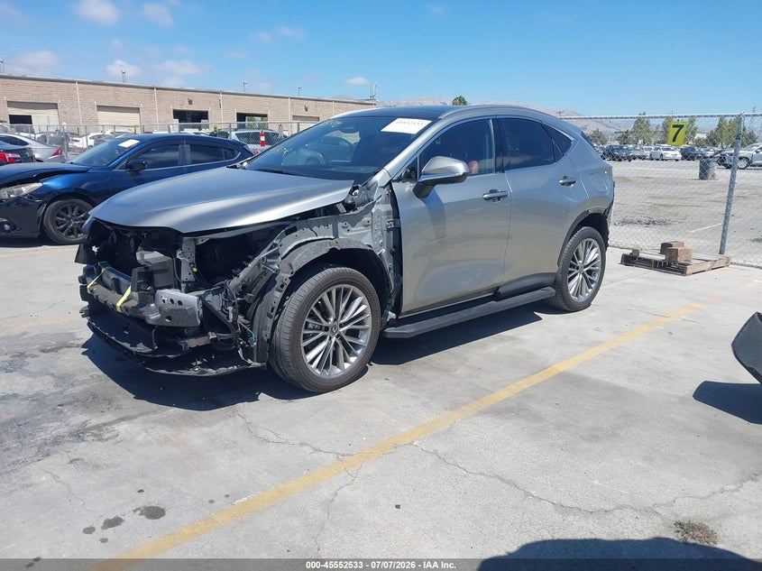 2022 Lexus Nx VIN JTJHKCEZ8N2003047 IAAI salvage auction — FRONT & REAR, Salvage Title, sold $24,700 on 2026-07-19 (photo 2)