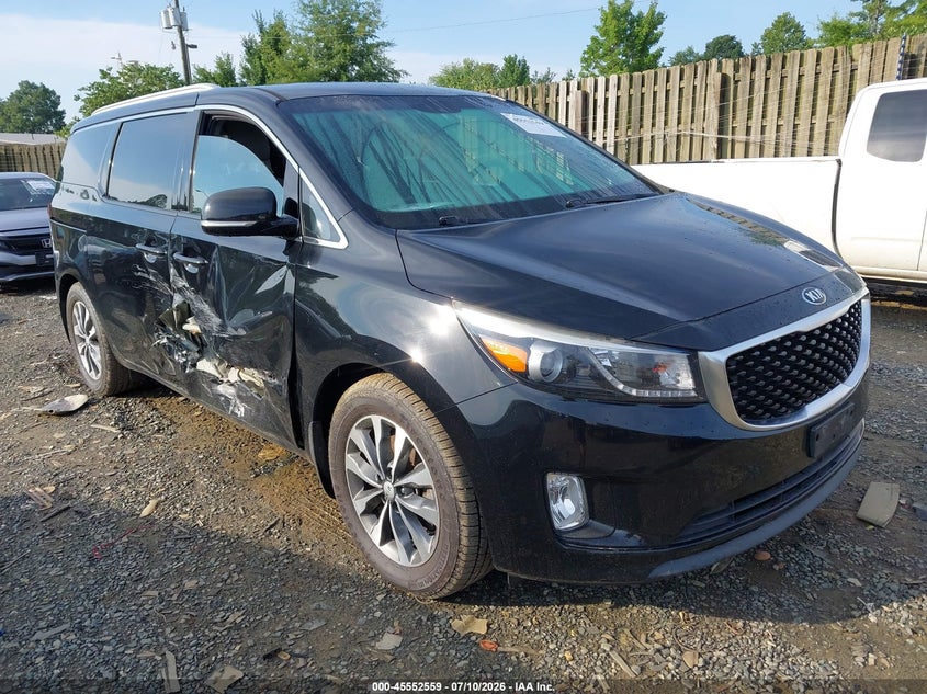 2016 Kia SEDONA VIN KNDMC5C17G6131377 IAAI salvage auction — RIGHT SIDE, Salvage (Virginia), sold $2,300 on 2026-07-27 (photo 1)