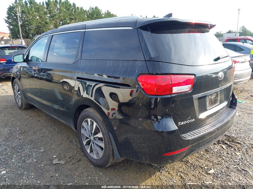 2016 Kia SEDONA VIN KNDMC5C17G6131377 IAAI salvage auction — RIGHT SIDE, Salvage (Virginia), sold $2,300 on 2026-07-27 (photo 3)
