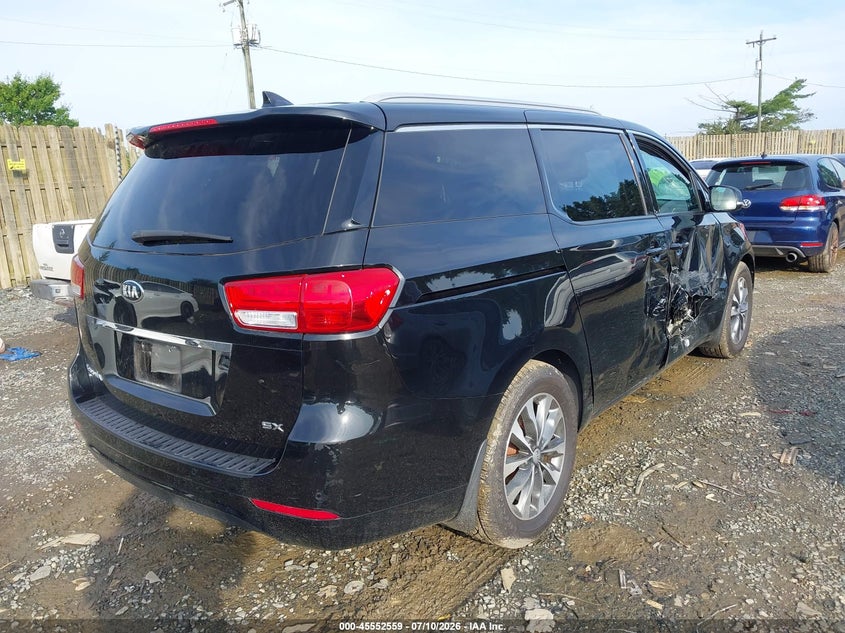 2016 Kia SEDONA VIN KNDMC5C17G6131377 IAAI salvage auction — RIGHT SIDE, Salvage (Virginia), sold $2,300 on 2026-07-27 (photo 4)