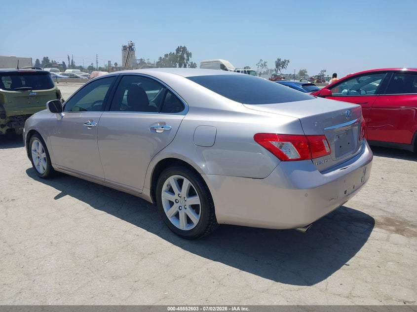 2007 Lexus Es 350 VIN JTHBJ46G672123638 IAAI salvage auction — REAR END, Clear - Dealer Only (California), sold $675 on 2026-07-15 (photo 3)