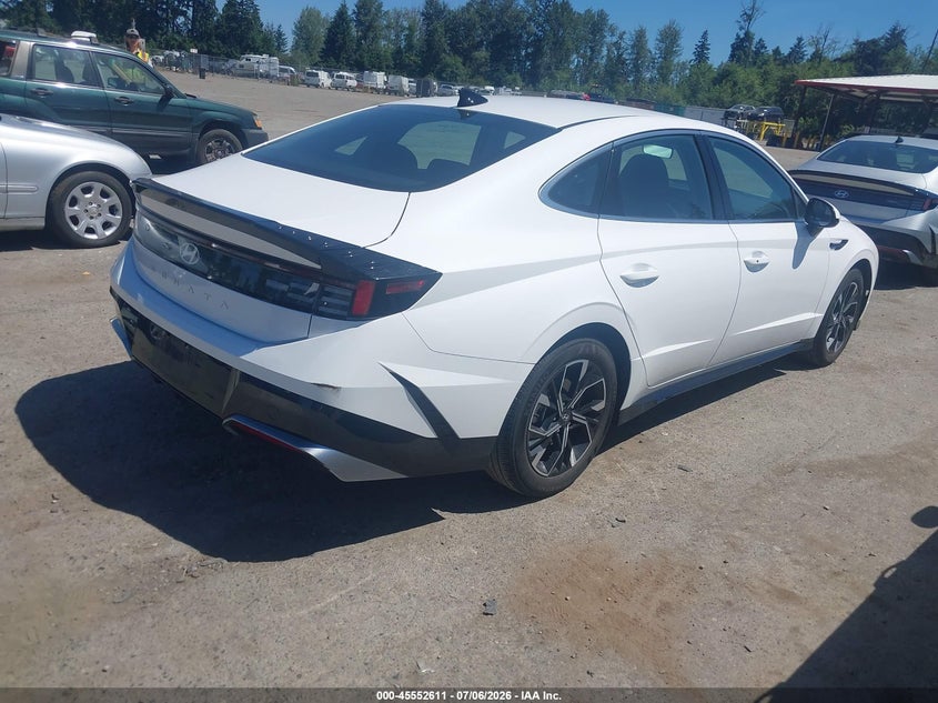 2025 Hyundai Sonata VIN KMHL64JA5SA496349 IAAI salvage auction — RIGHT REAR, Enterprise Vehicles Clear Only (Oregon), sold $16,700 on 2026-07-08 (photo 4)