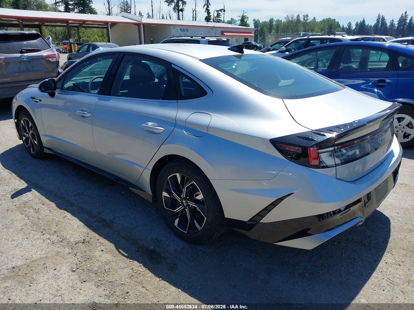 2025 Hyundai Sonata VIN KMHL64JA7SA478502 IAAI salvage auction — RIGHT FRONT, Salvage Title, sold $11,750 on 2026-07-08 (photo 3)