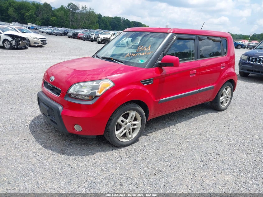 2010 Kia Soul VIN KNDJT2A28A7112447 IAAI salvage auction — NORMAL WEAR, Clear (Virginia), sold $400 on 2026-07-21 (photo 2)