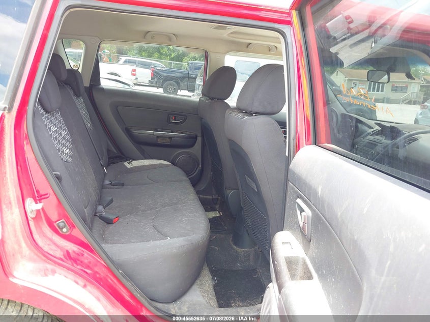 2010 Kia Soul VIN KNDJT2A28A7112447 IAAI salvage auction — NORMAL WEAR, Clear (Virginia), sold $400 on 2026-07-21 (photo 8)