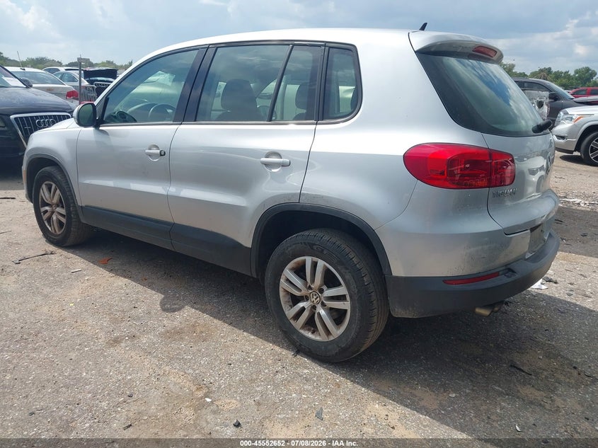 2014 Volkswagen Tiguan VIN WVGAV3AX0EW602027 IAAI salvage auction — NORMAL WEAR, Nrc Lienholder Repossession Paperwork (Texas), sold $25 on 2026-07-29 (photo 3)