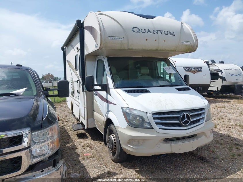 2016 Mercedes-benz Sprinter VIN WDAPF4CC1G9701620 IAAI salvage auction — WATER/FLOOD, Salvage (Mississippi), sold $5,200 on 2026-07-31 (photo 1)