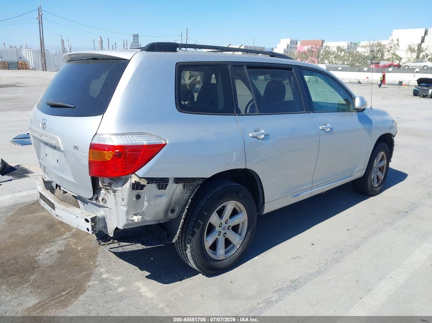 2008 Toyota Highlander VIN JTEDS41A582019293 IAAI salvage auction — FRONT & REAR, Salvage (California), sold $775 on 2026-07-18 (photo 4)