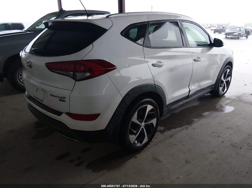 2016 Hyundai Tucson VIN KM8J3CA23GU137767 IAAI salvage auction — WATER/FLOOD, Salvage (Texas), sold $2,250 on 2026-08-01 (photo 4)