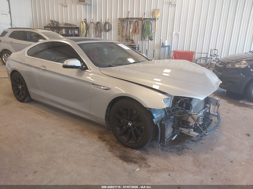 2016 BMW 6er VIN WBA6H3C55GGT65008 IAAI salvage auction — FRONT END, Clear (Michigan), sold $2,400 on 2026-08-16 (photo 1)