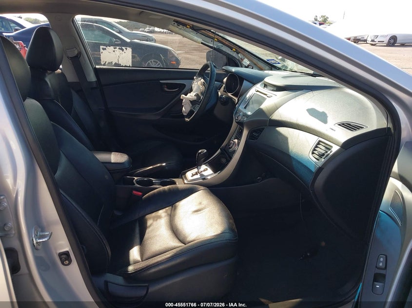 2012 Hyundai Elantra VIN KMHDH4AE8CU366096 IAAI salvage auction — FRONT END, Salvage (Texas), sold $25 on 2026-07-28 (photo 5)