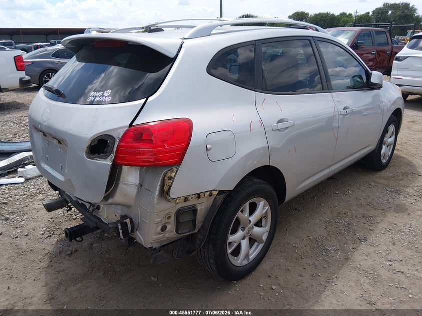 2009 Nissan Rogue VIN JN8AS58T79W041587 IAAI salvage auction — REAR END, Salvage (Texas), sold $300 on 2026-07-28 (photo 4)