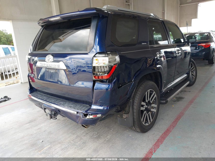 2019 Toyota 4runner VIN JTEBU5JR7K5647567 IAAI salvage auction — RIGHT FRONT, Rebuildable (Florida), sold $11,650 on 2026-08-01 (photo 4)
