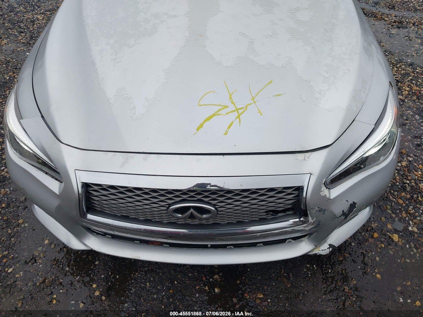 2014 Infiniti Q50 VIN JN1BV7AP6EM685378 IAAI salvage auction — NORMAL WEAR, Clear (New York), sold $1,950 on 2026-07-14 (photo 6)