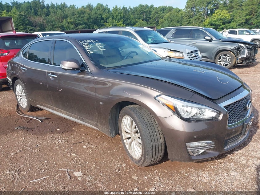 2015 Infiniti Q70 VIN JN1BY1PR8FM830032 IAAI salvage auction — REAR END, Salvage (Alabama), sold $1,800 on 2026-07-29 (photo 1)