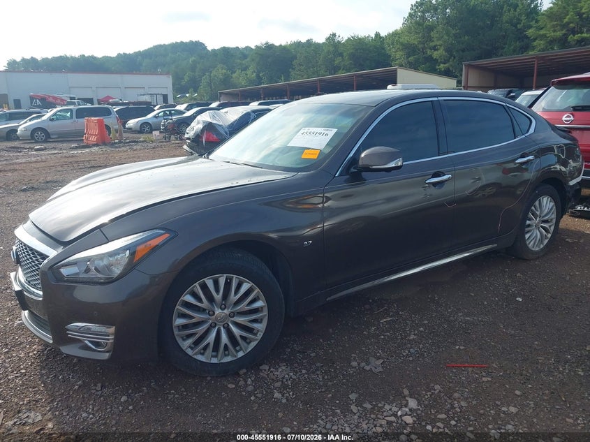 2015 Infiniti Q70 VIN JN1BY1PR8FM830032 IAAI salvage auction — REAR END, Salvage (Alabama), sold $1,800 on 2026-07-29 (photo 2)