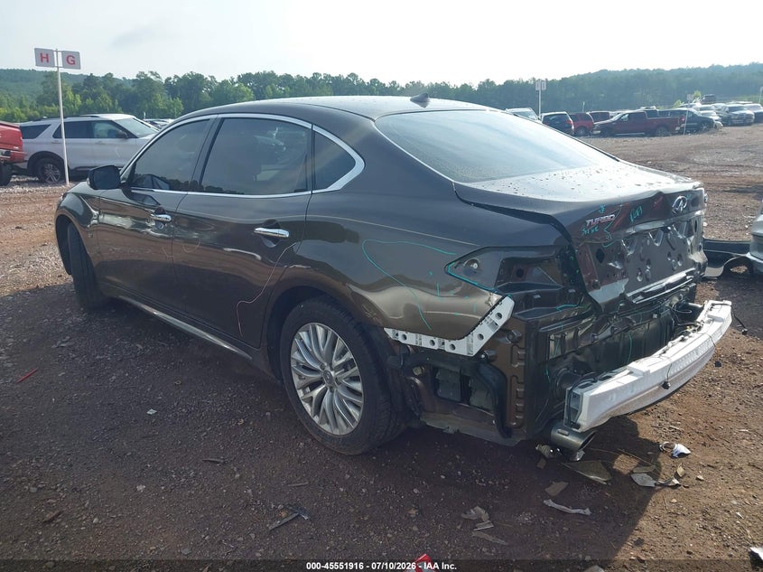 2015 Infiniti Q70 VIN JN1BY1PR8FM830032 IAAI salvage auction — REAR END, Salvage (Alabama), sold $1,800 on 2026-07-29 (photo 3)