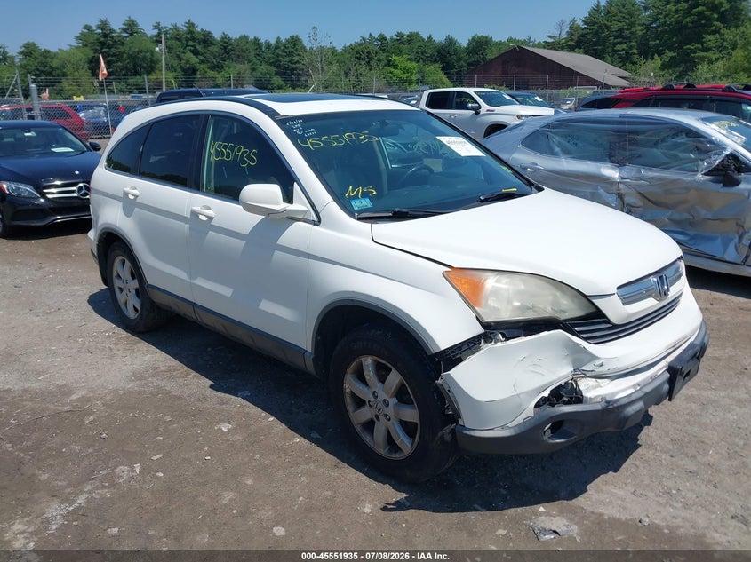 2007 Honda Cr-v VIN JHLRE48767C027846 IAAI salvage auction — FRONT & REAR, Clear (Massachusetts), sold $525 on 2026-07-31 (photo 1)