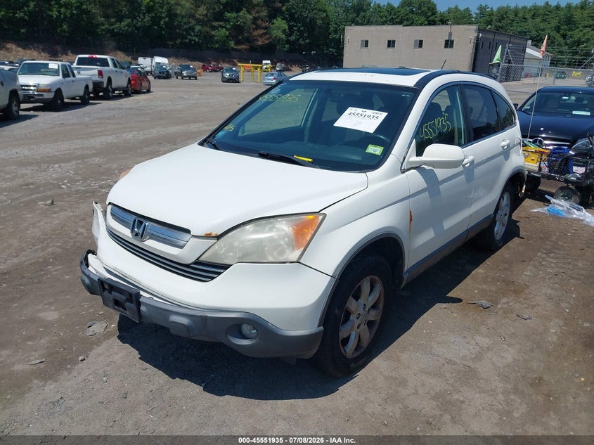 2007 Honda Cr-v VIN JHLRE48767C027846 IAAI salvage auction — FRONT & REAR, Clear (Massachusetts), sold $525 on 2026-07-31 (photo 2)