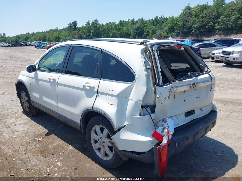 2007 Honda Cr-v VIN JHLRE48767C027846 IAAI salvage auction — FRONT & REAR, Clear (Massachusetts), sold $525 on 2026-07-31 (photo 3)