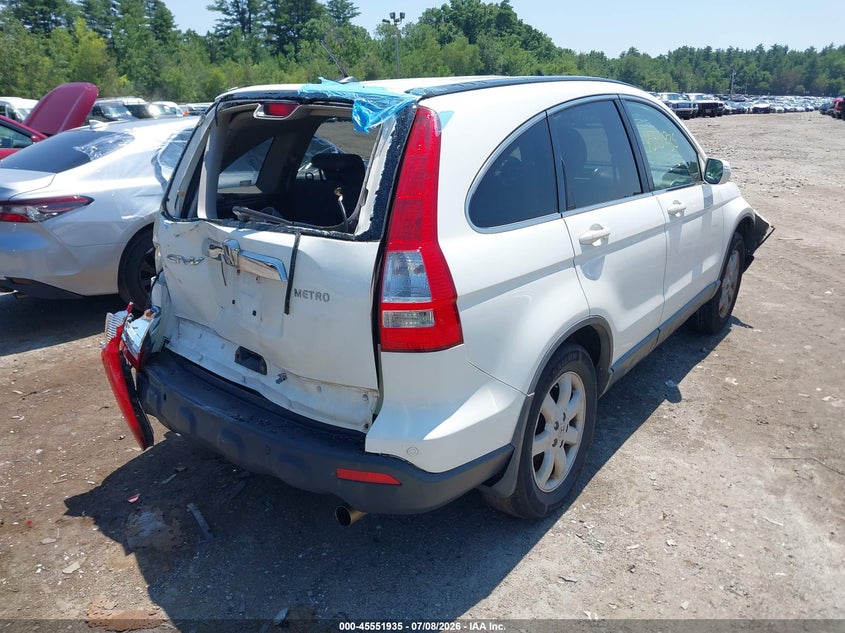 2007 Honda Cr-v VIN JHLRE48767C027846 IAAI salvage auction — FRONT & REAR, Clear (Massachusetts), sold $525 on 2026-07-31 (photo 4)