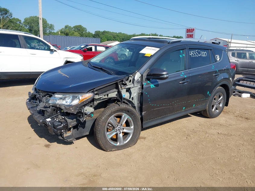 2015 Toyota Rav 4 VIN JTMRFREV3FD139491 IAAI salvage auction — LEFT FRONT, Clear (Indiana), sold $6,700 on 2026-09-03 (photo 2)