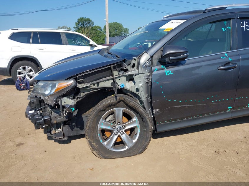 2015 Toyota Rav 4 VIN JTMRFREV3FD139491 IAAI salvage auction — LEFT FRONT, Clear (Indiana), sold $6,700 on 2026-09-03 (photo 6)