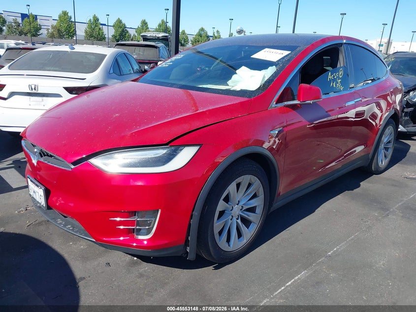 2017 Tesla Model x VIN 5YJXCDE26HF049062 IAAI salvage auction — REAR END, Salvage Certificate (California), sold $9,300 on 2026-07-24 (photo 2)