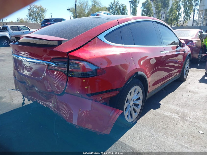 2017 Tesla Model x VIN 5YJXCDE26HF049062 IAAI salvage auction — REAR END, Salvage Certificate (California), sold $9,300 on 2026-07-24 (photo 4)