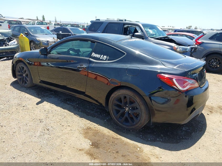2013 Hyundai Genesis VIN KMHHT6KD2DU108756 IAAI salvage auction — NORMAL WEAR, Clear - Dealer Only (California), sold $425 on 2026-07-29 (photo 3)