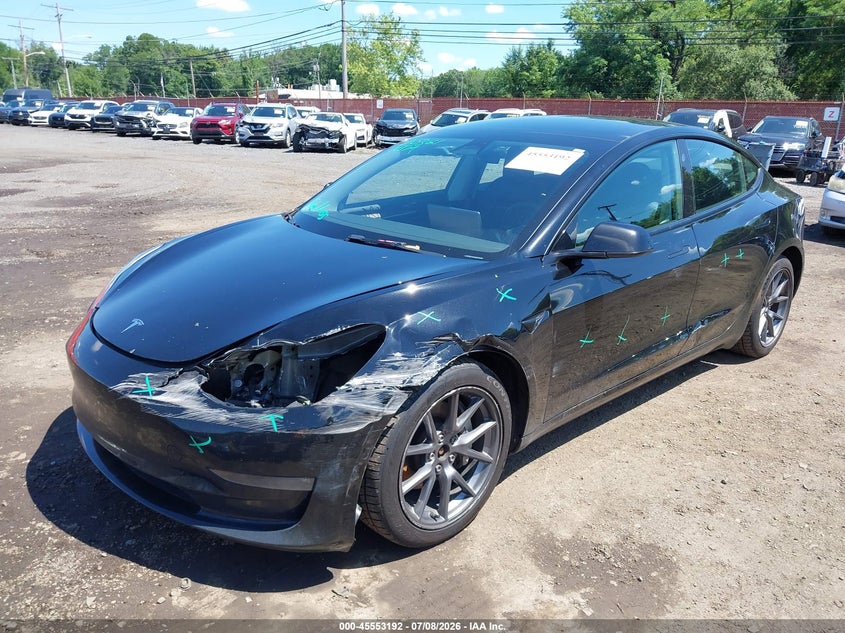 2022 Tesla Model 3 VIN 5YJ3E1EB2NF322758 IAAI salvage auction — FRONT END, Salvage (Idaho), sold $7,100 on 2026-07-22 (photo 6)