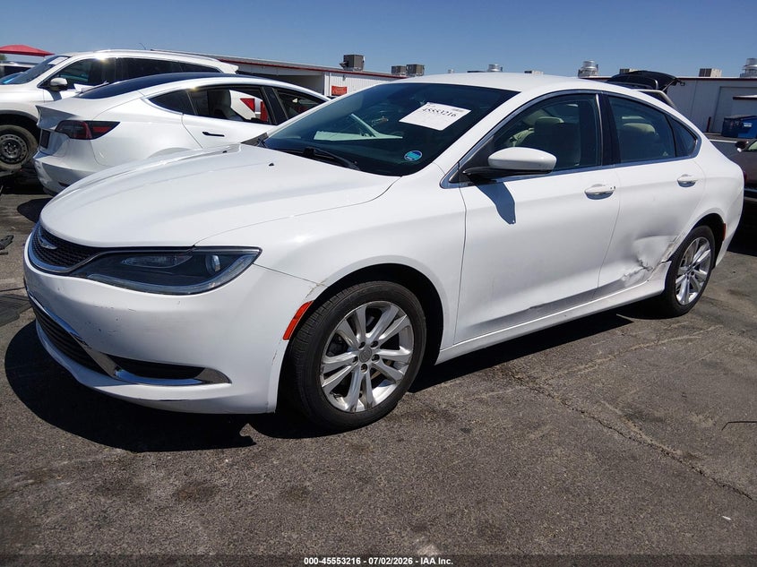 2016 Chrysler 200 VIN 1C3CCCABXGN160152 IAAI salvage auction — NORMAL WEAR, Salvage Title, sold $775 on 2026-07-17 (photo 2)