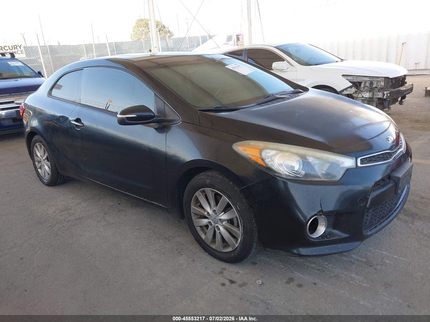 2014 Kia Forte VIN KNAFX6A80E5205189 IAAI salvage auction — REAR END, Salvage Title, sold $225 on 2026-07-29 (photo 1)